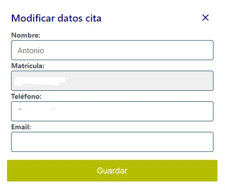 modificar cita previa itv benidorm